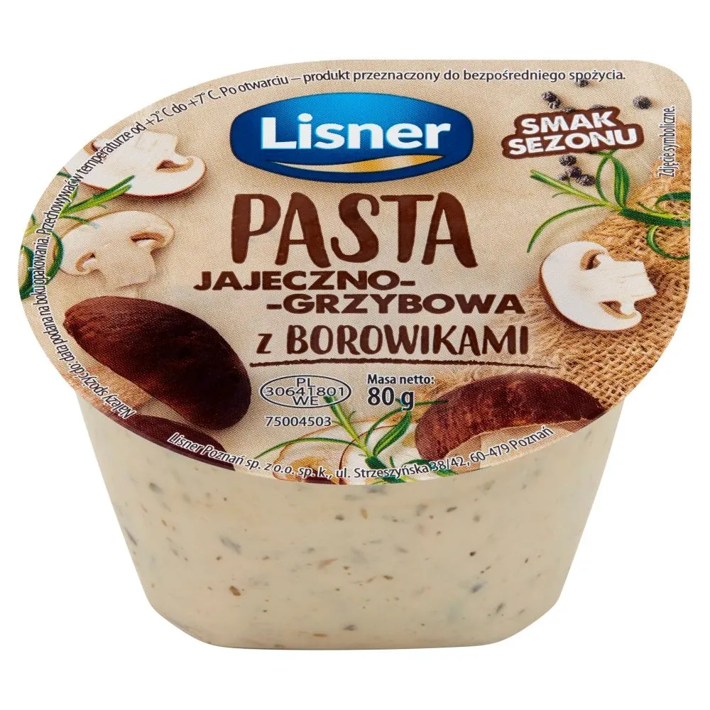 Lisner Pasta jajeczno-grzybowa z borowikami 80 g