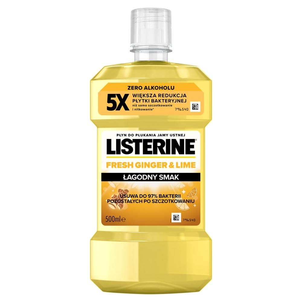 Listerine Fresh Ginger & Lime Płyn do płukania jamy ustnej 500 ml