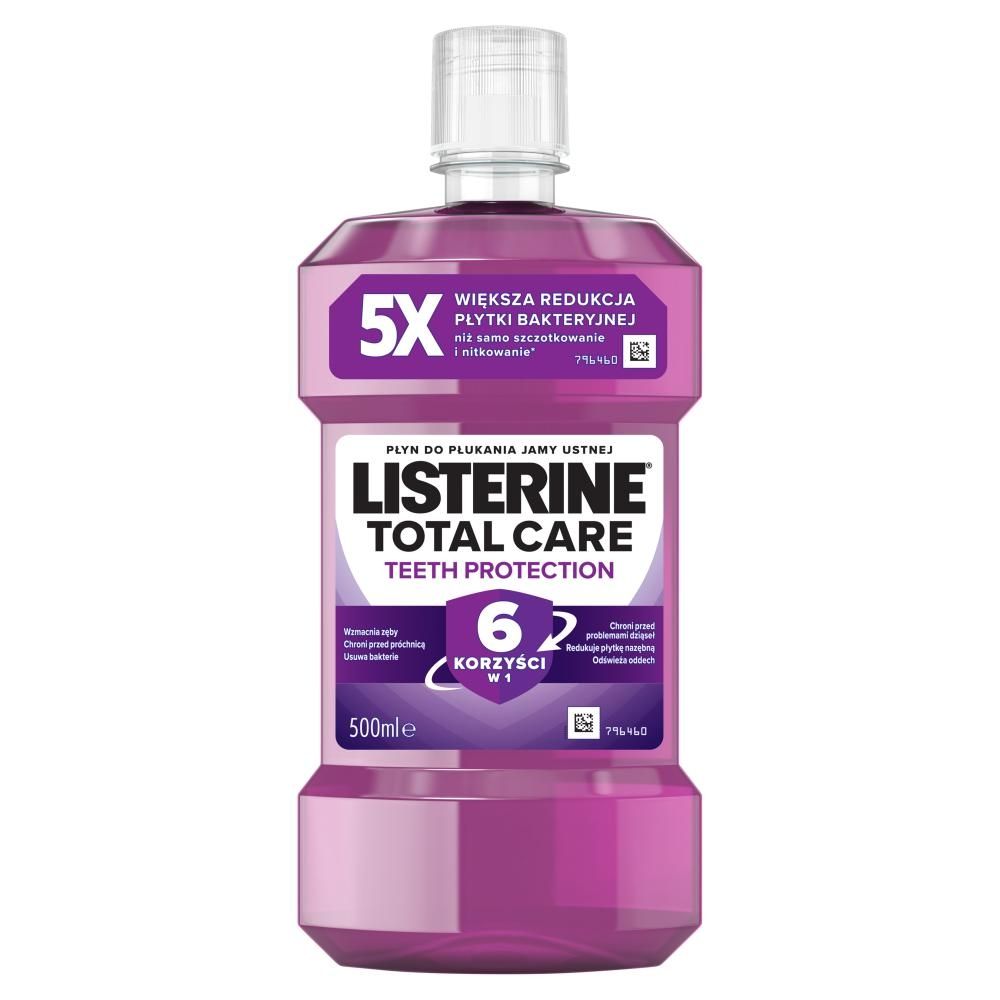 Listerine Total Care Teeth Protection Płyn do płukania jamy ustnej 500 ml