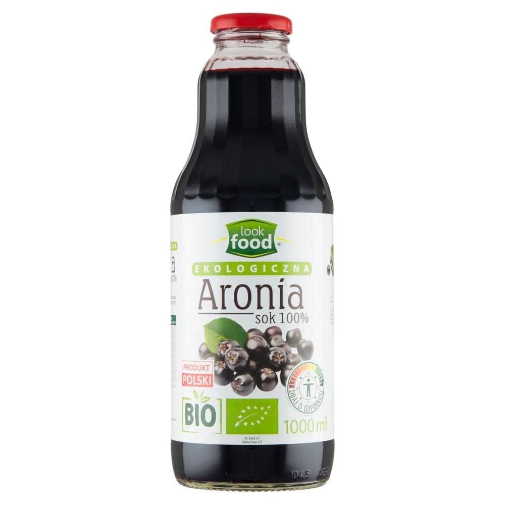 Look Food Sok 100% ekologiczna aronia 1000 ml