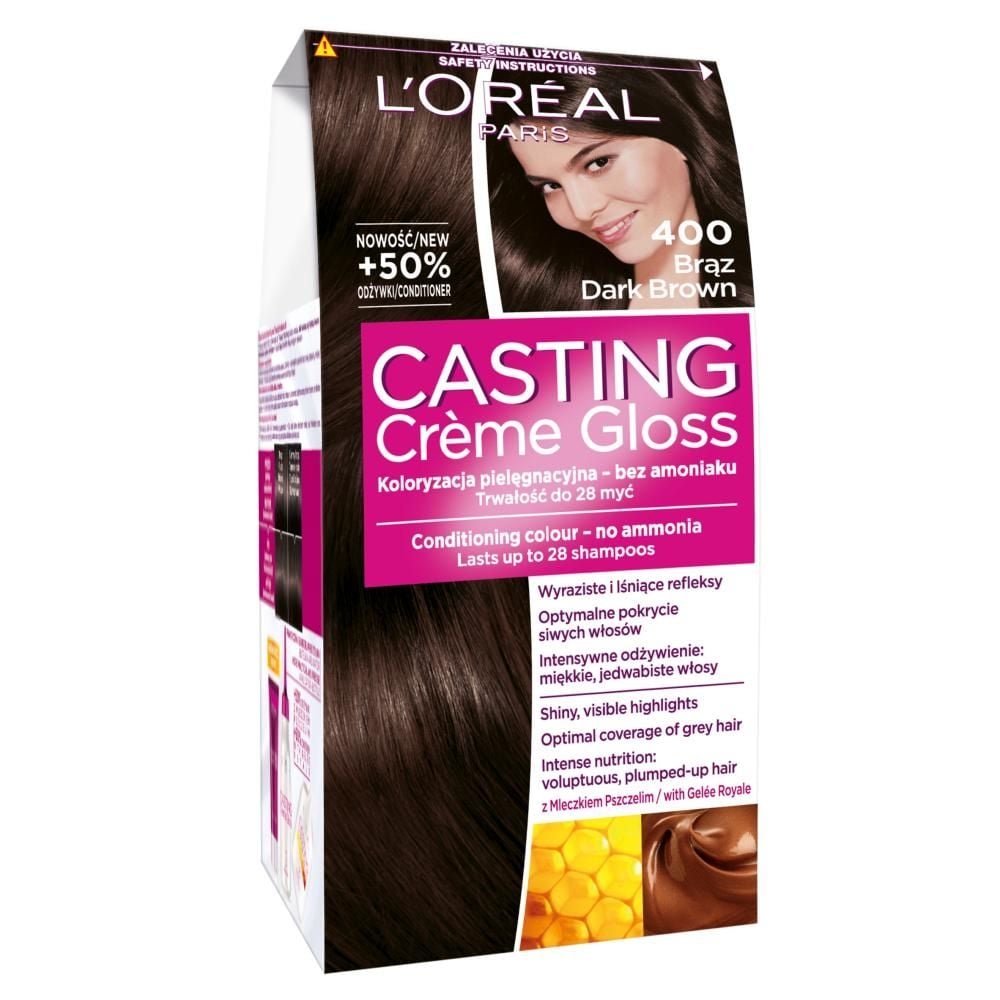 L'Oreal Paris Casting Creme Gloss Farba do włosów 400 brąz