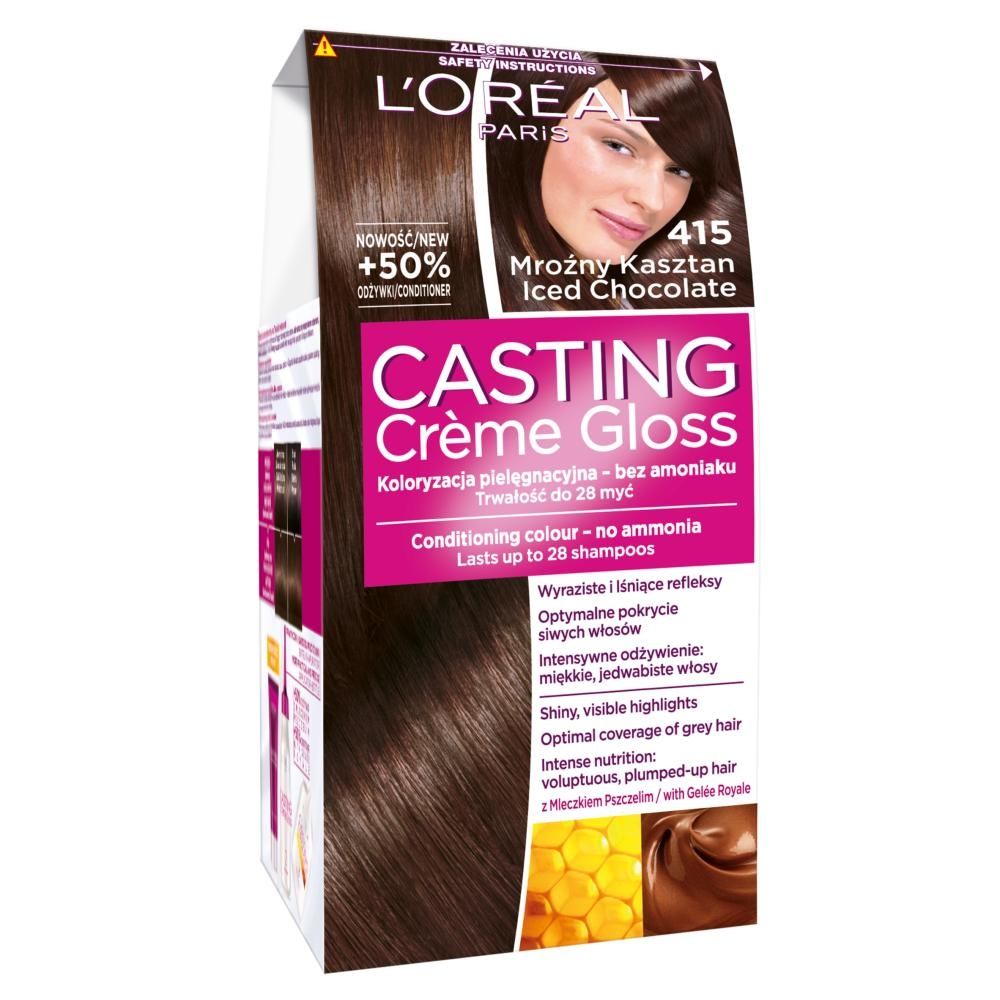 L'Oreal Paris Casting Creme Gloss Farba do włosów 415 mroźny kasztan