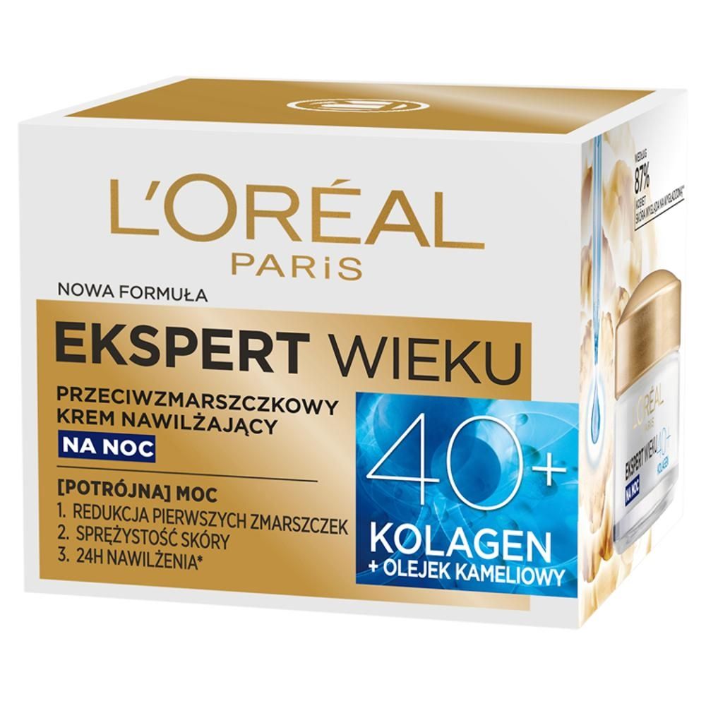 L'Oréal Paris Ekspert Wieku Przeciwzmarszczkowy krem nawilżający na noc 40+ 50 ml