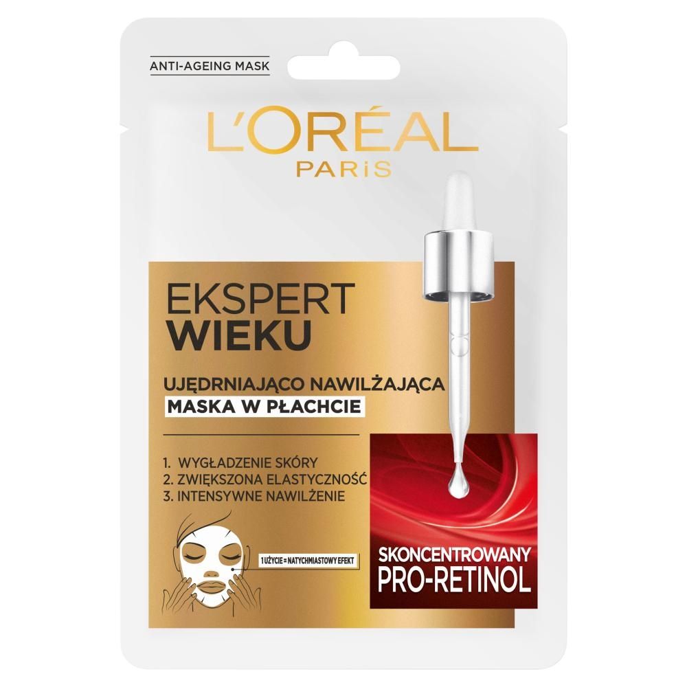 L'Oréal Paris Ekspert Wieku Ujędrniająco nawilżająca maska w płachcie 30 g