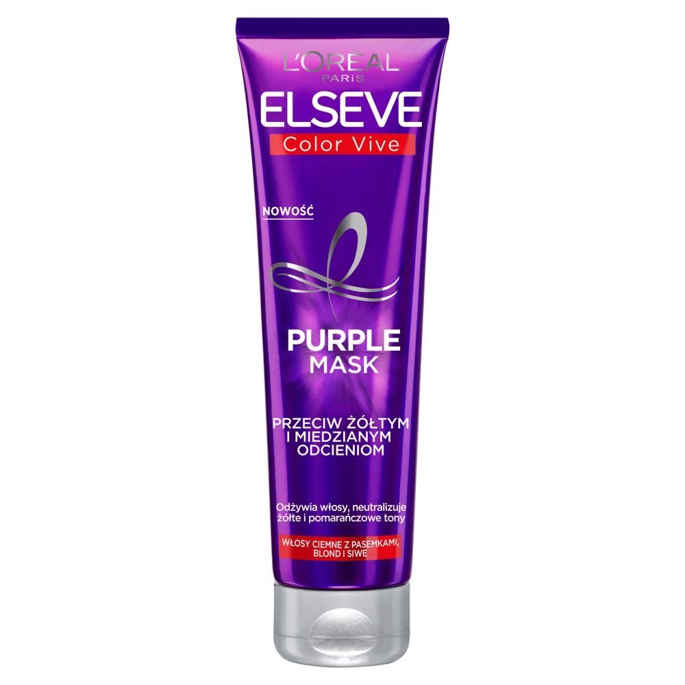 L'Oreal Paris Elseve Color Vive Purple Maska do włosów farbowanych blond siwych i z pasemkami 150 ml