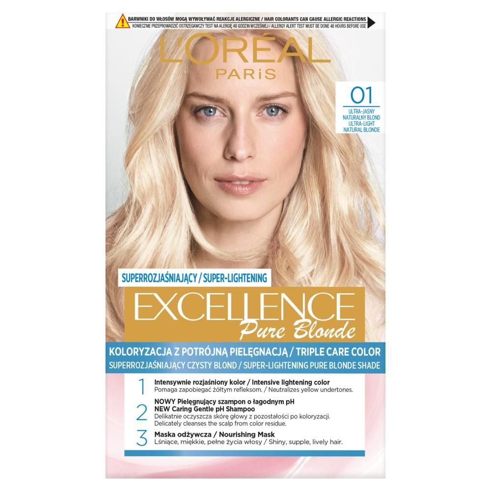 L'Oréal Paris Excellence Pure Blonde Farba do włosów 01 ultra-jasny naturalny blond