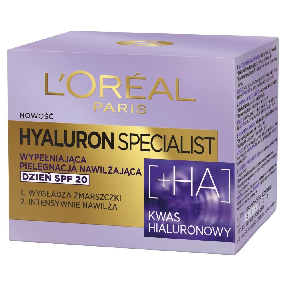 L'Oreal Paris Hyaluron Specialist Krem nawilżający na dzień z SPF 20 50 ml