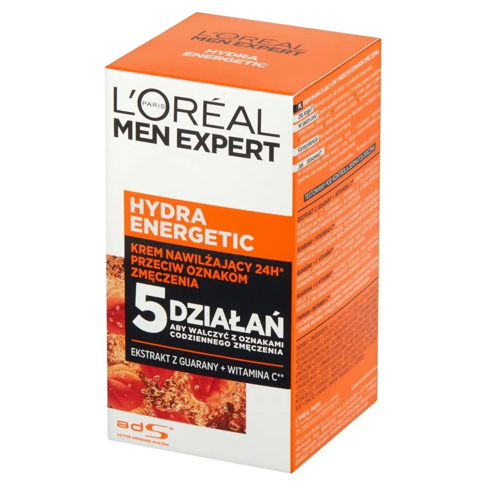 L'Oreal Paris Men Expert Hydra Energetic Krem nawilżający przeciw oznakom zmęczenia 50 ml