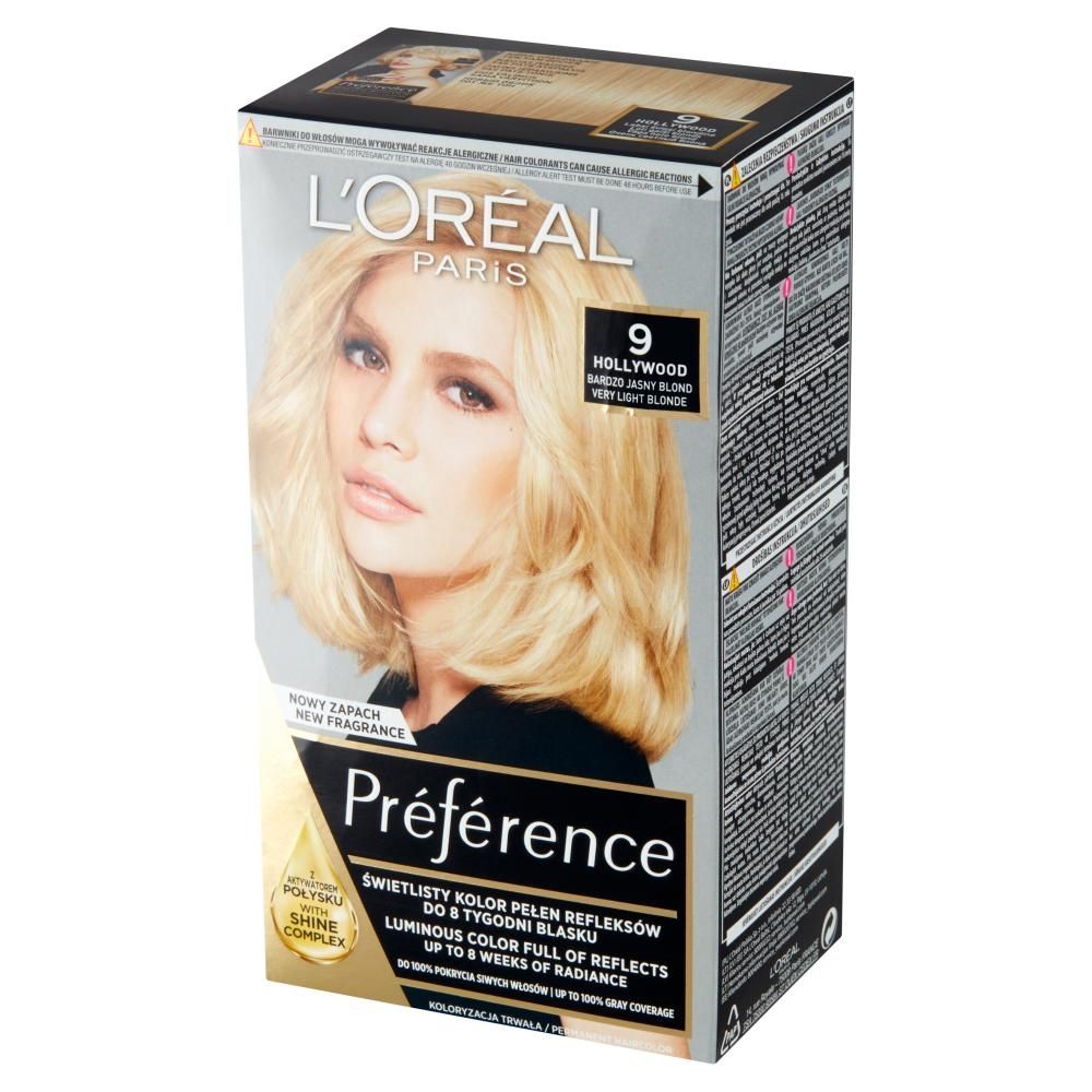 L'Oréal Paris Préférence Farba do włosów bardzo jasny blond 9 Hollywood