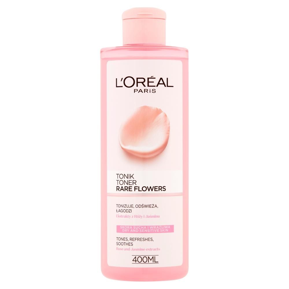 L'Oreal Paris Rare Flowers Tonik skóra sucha i wrażliwa 400 ml