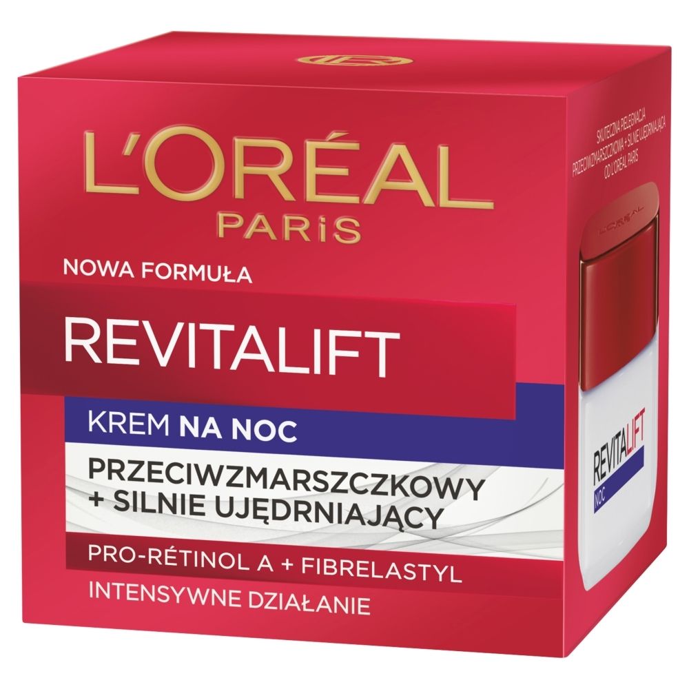 L'Oreal Paris Revitalift Krem przeciwzmarszczkowy + silnie ujędrniający na noc 50 ml