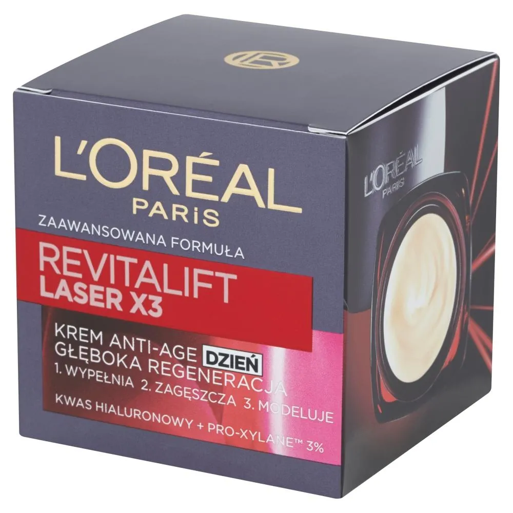 L'Oreal Paris Revitalift Laser X3 Krem przeciwzmarszczkowy Anti-Age głęboka regeneracja dzień 50 ml