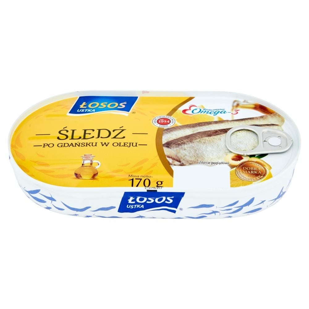 Łosoś Ustka Śledź po gdańsku w oleju 170 g