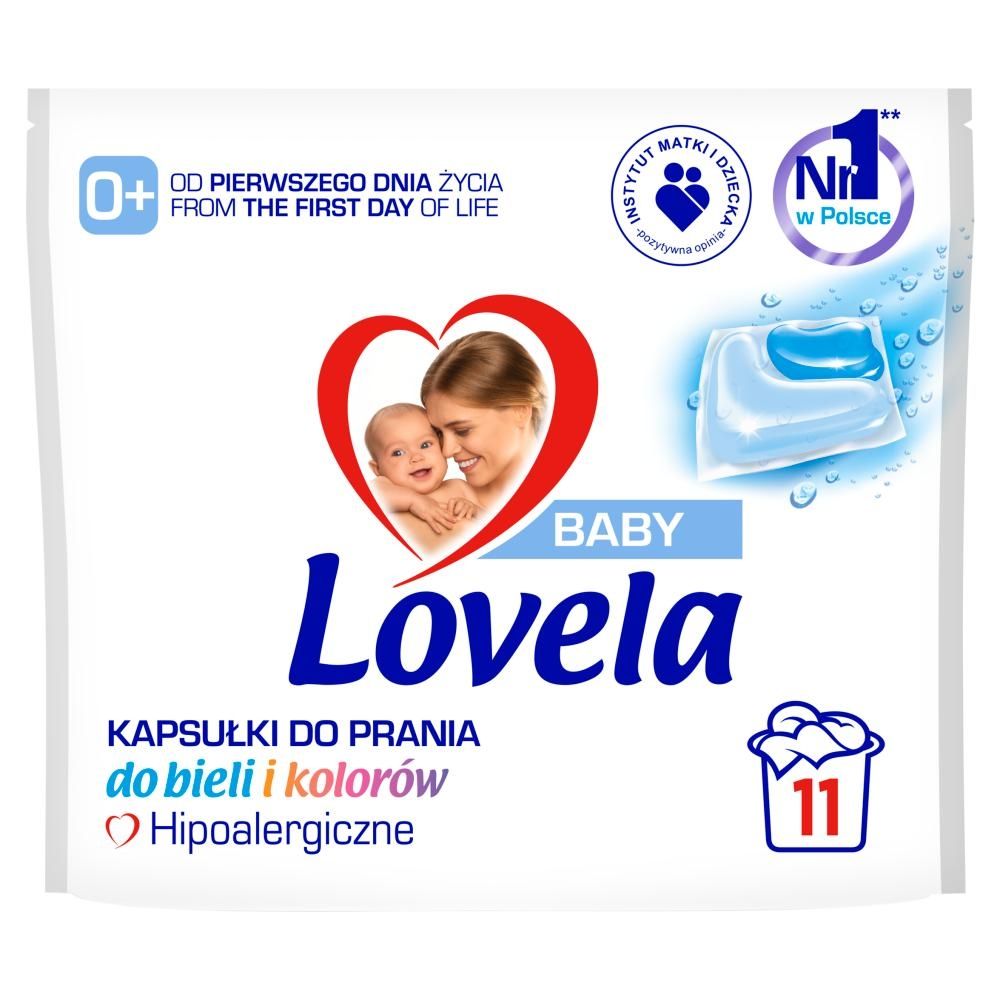 Lovela Baby Hipoalergiczne kapsułki do prania do bieli i kolorów 220 g (11 prań)