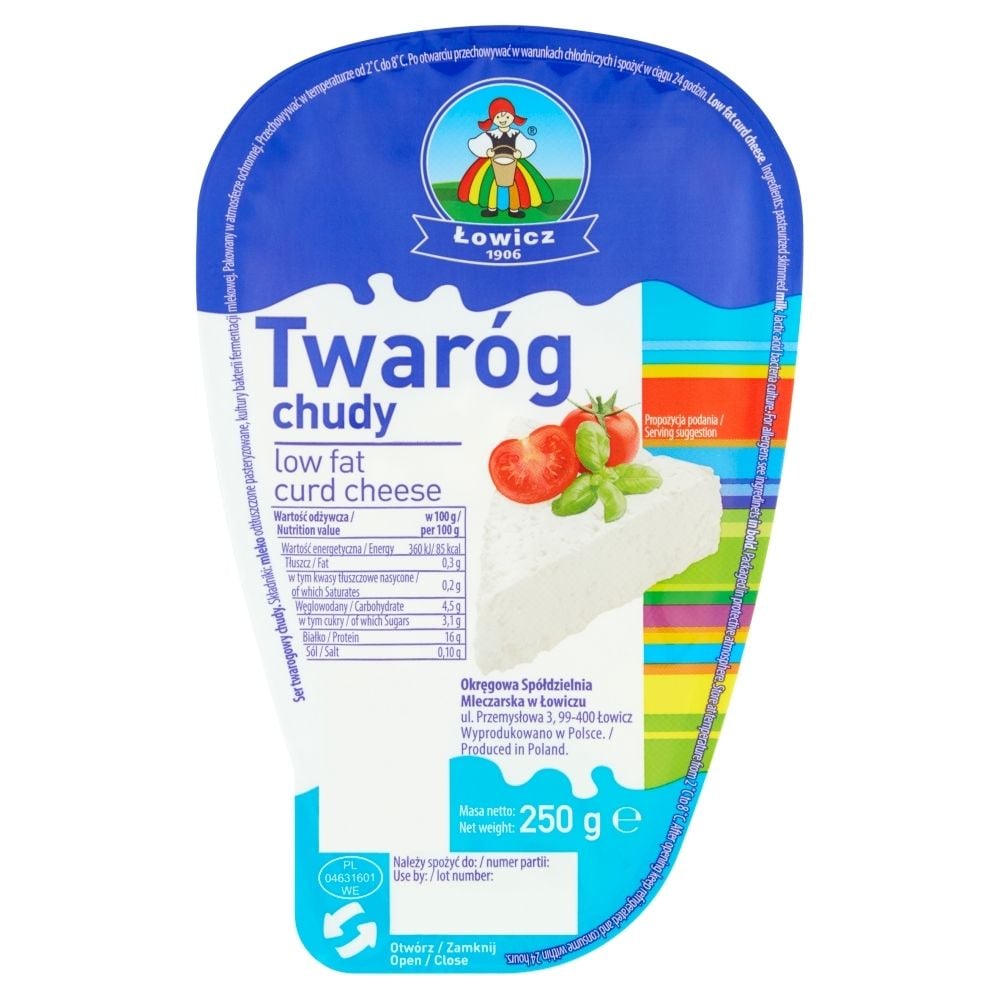 Łowicz Twaróg chudy 250 g