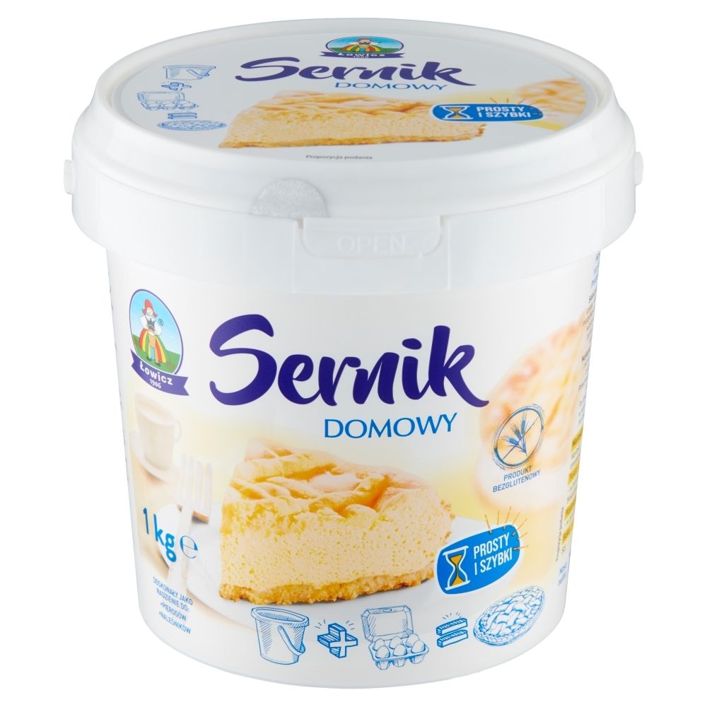 Łowicz Masa twarogowa na sernik domowy 1 kg