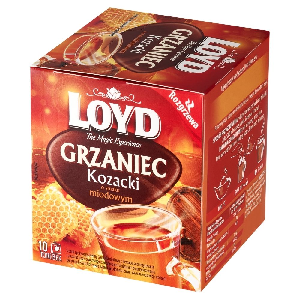 Loyd Środek spożywczy grzaniec kozacki o smaku miodowym 30 g (10 x 3 g)