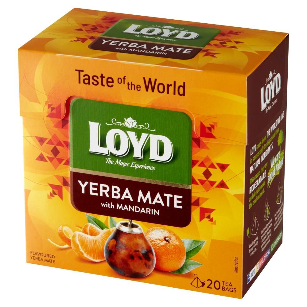 Loyd Yerba Mate aromatyzowana o smaku mandarynki 34 (20 x 1,7 g)