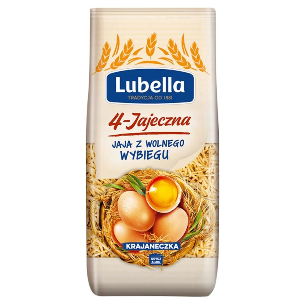 Lubella 4-Jajeczna Makaron krajaneczka 200 g