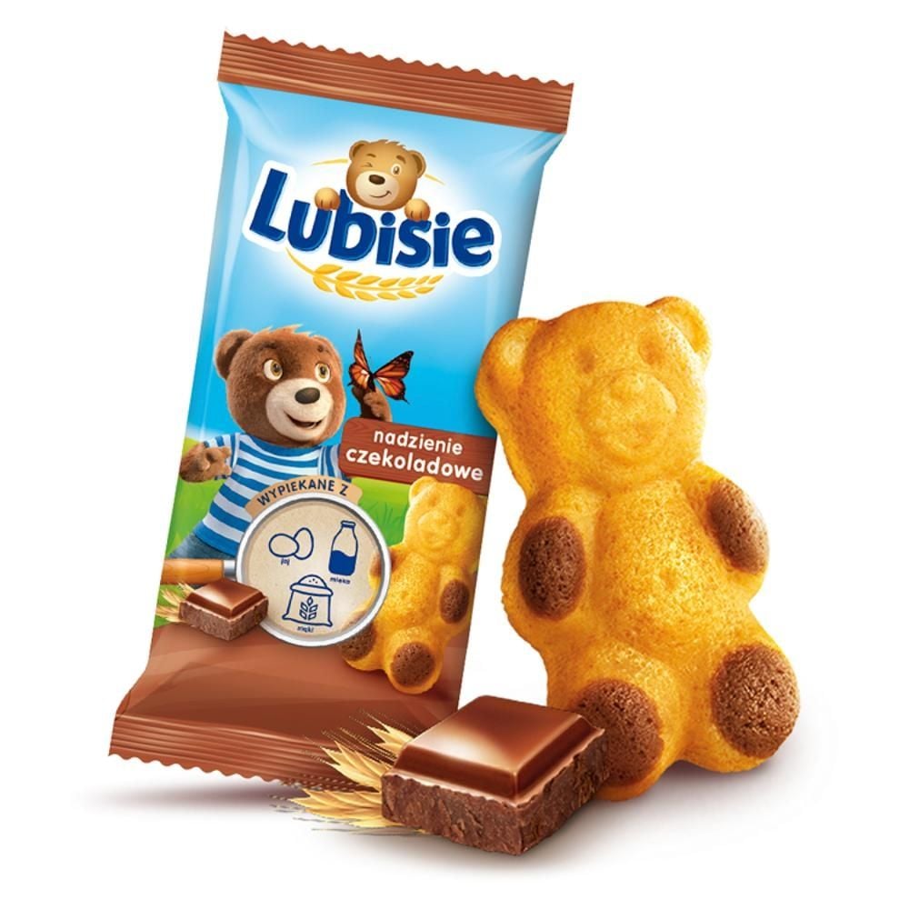 Lubisie Ciastko biszkoptowe z nadzieniem czekoladowym 30 g