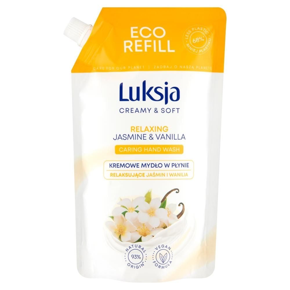 Luksja Creamy & Soft Kremowe mydło w płynie relaksujące jaśmin i wanilia 400 ml