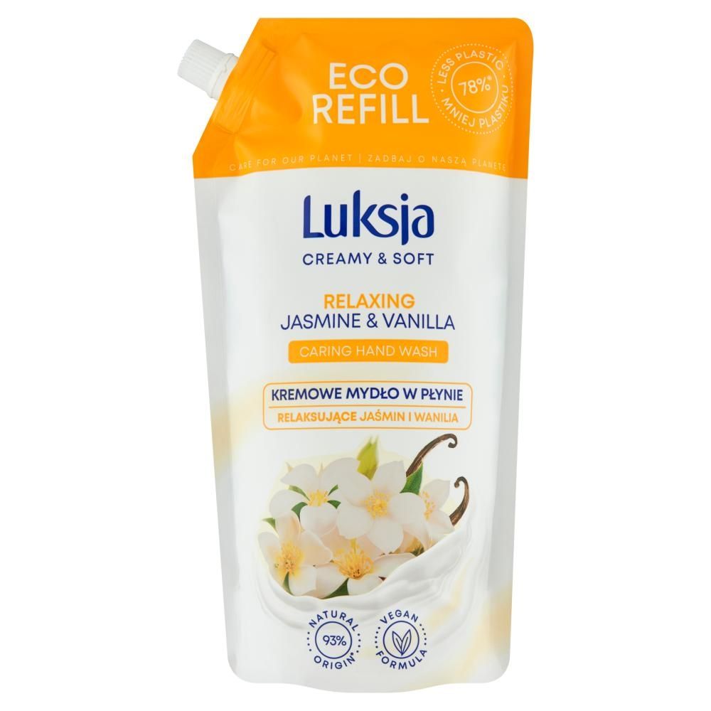 Luksja Creamy & Soft Kremowe mydło w płynie relaksujące jaśmin i wanilia 900 ml