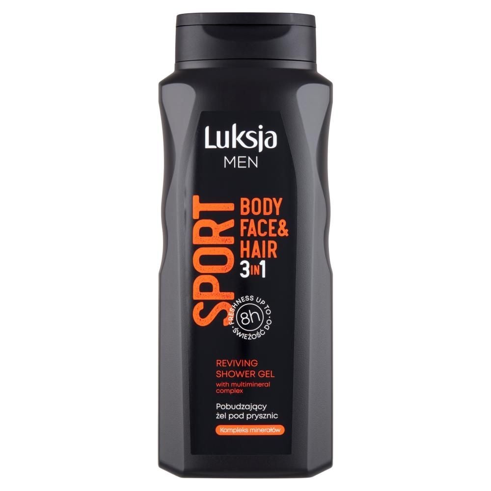 Luksja Men Sport Pobudzający żel pod prysznic 3w1 500 ml