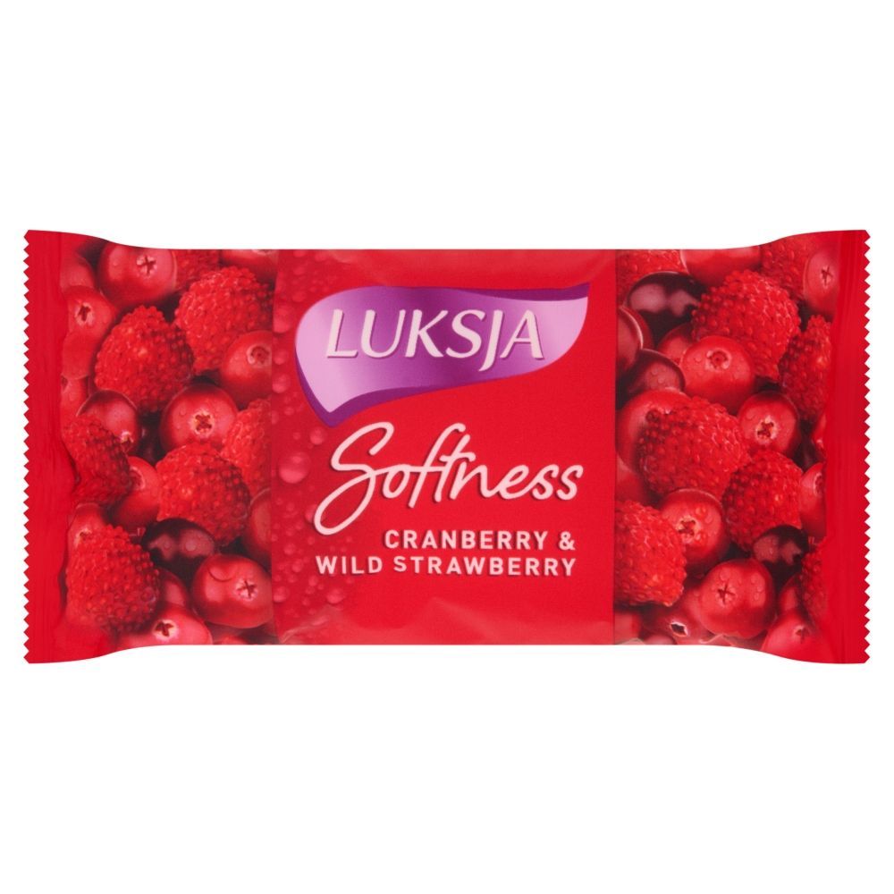 Luksja Softness Cranberry & Wild Strawberry Mydło kosmetyczne 90 g