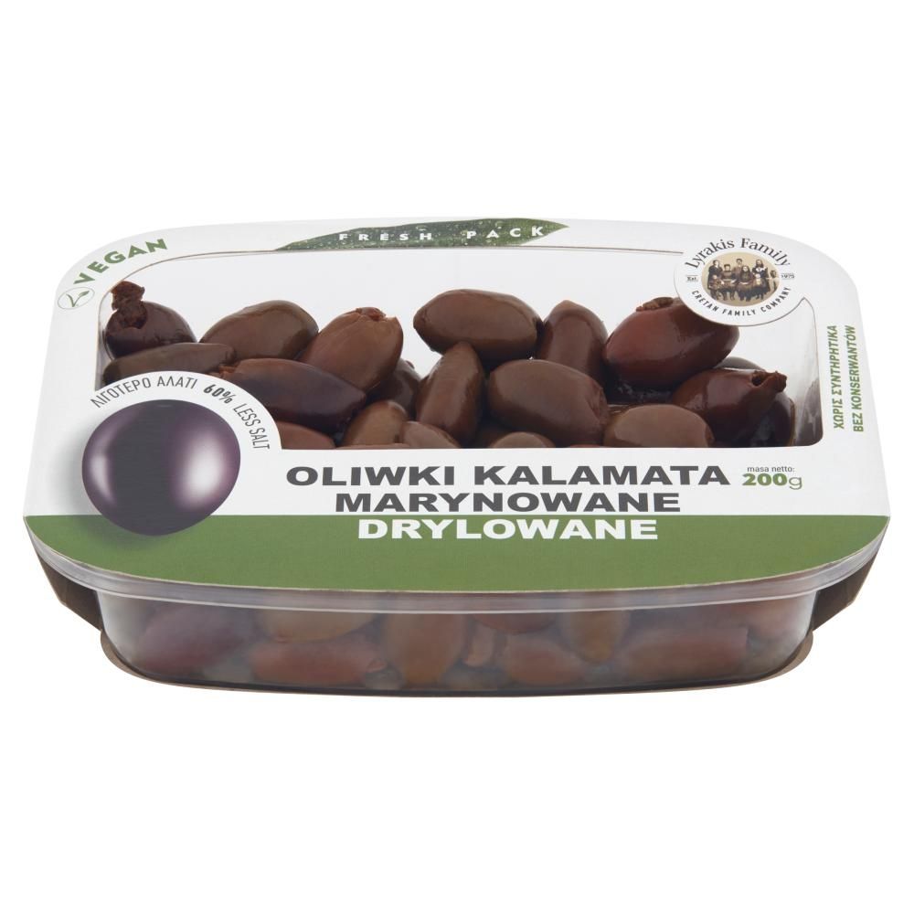 Lyrakis Family Oliwki Kalamata marynowane drylowane 200 g