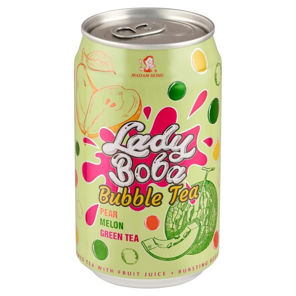 Madam Hong Lady Boba Bubble Tea Napój herbaciany smak  gruszka-melon 320 ml