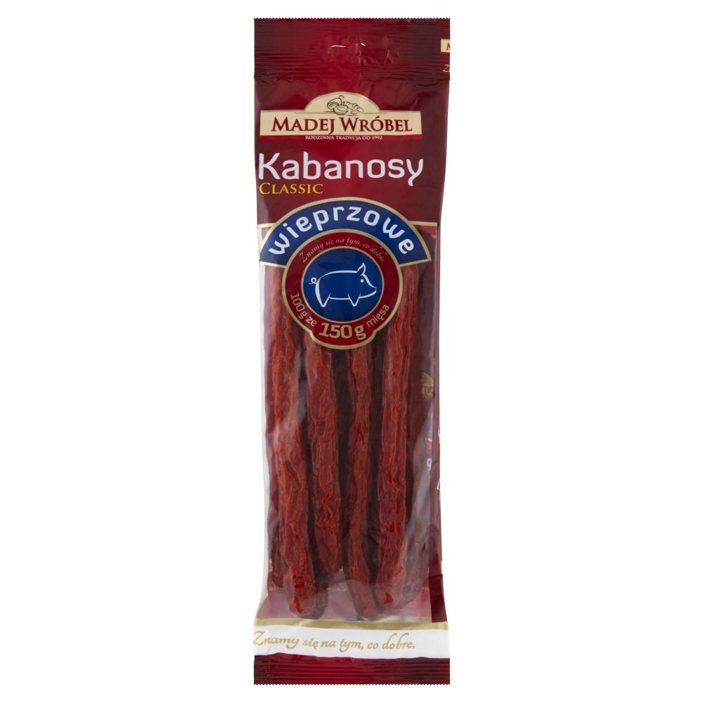 Madej Wróbel Classic Kabanosy wieprzowe 175 g