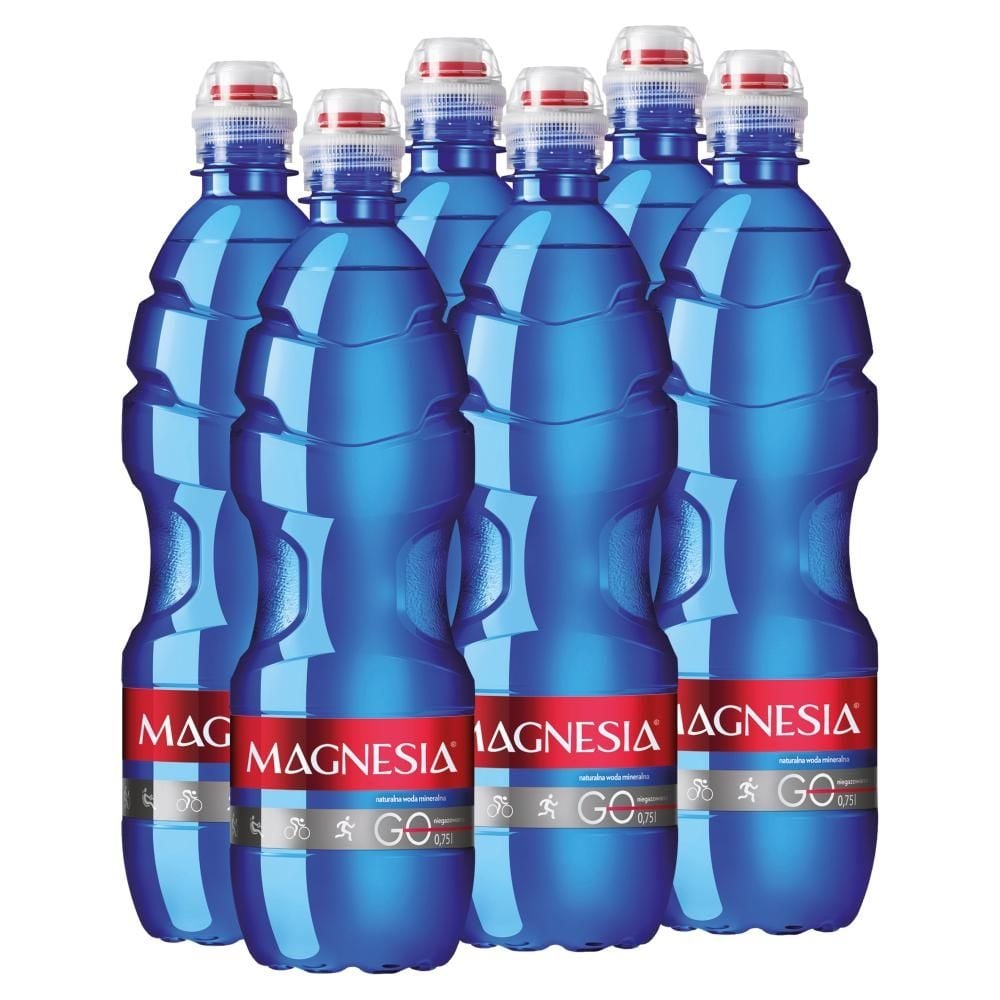 Magnesia Go Naturalna woda mineralna odgazowana średniozmineralizowana 6 x 0.75 l