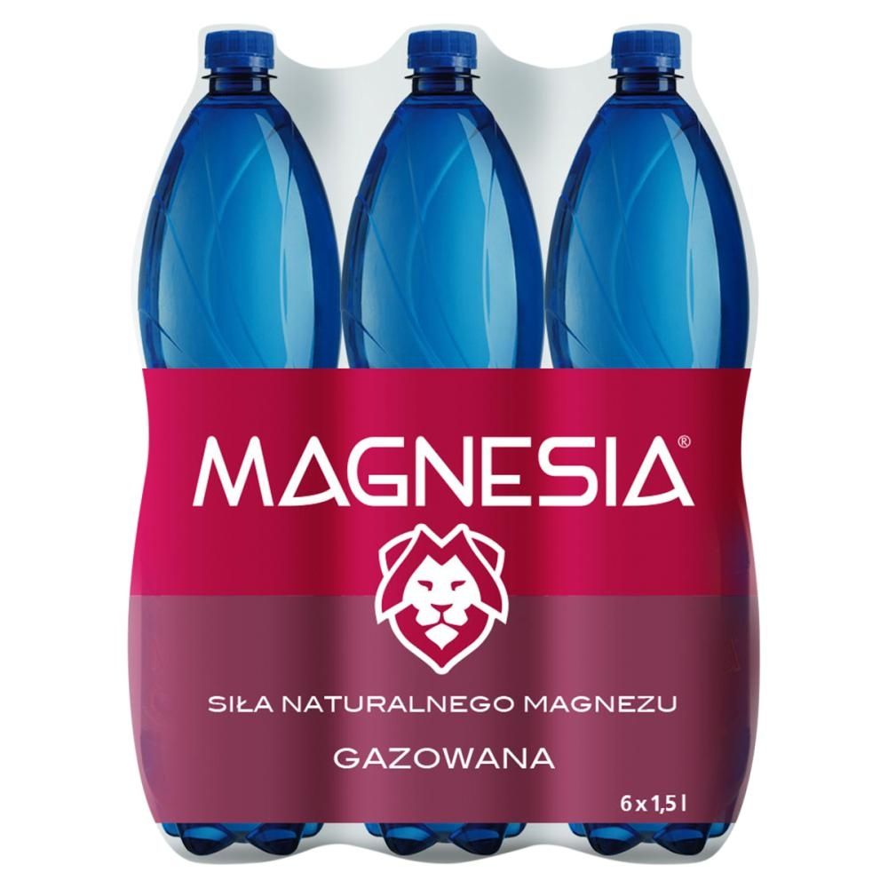 Magnesia Naturalna woda mineralna gazowana 6 x 1,5 l