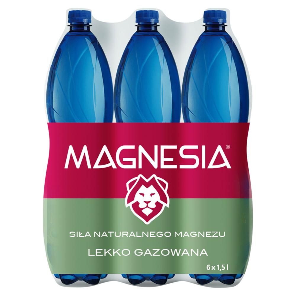 Magnesia Naturalna woda mineralna lekko gazowana 6 x 1,5 l