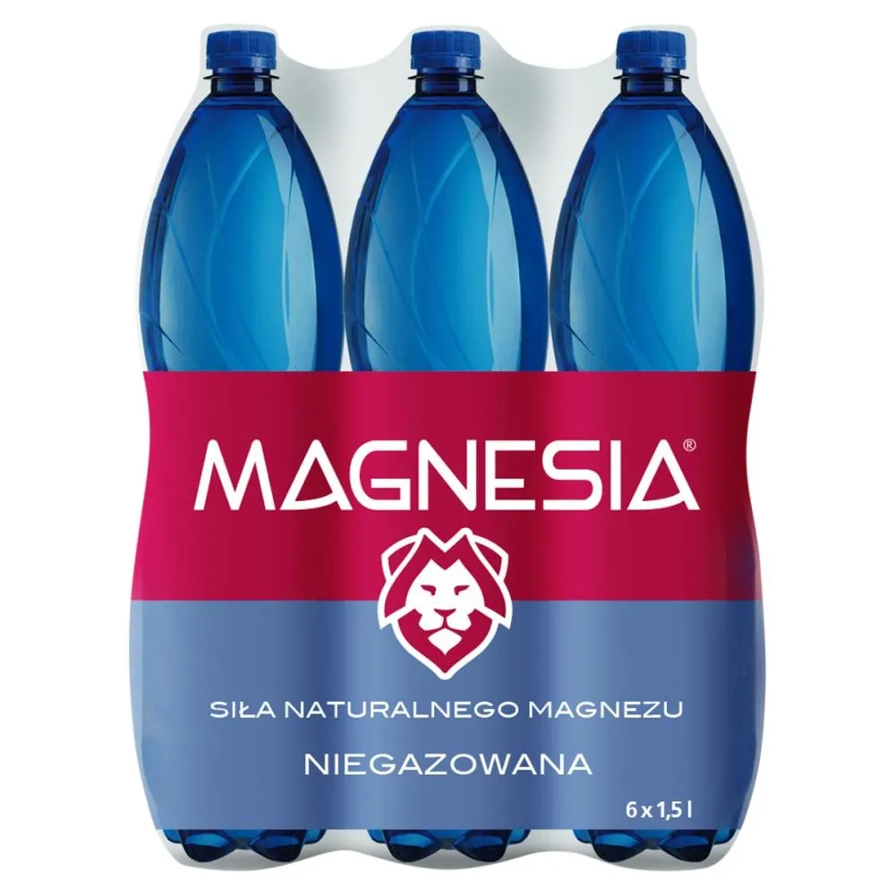 Magnesia Naturalna woda mineralna niegazowana 6 x 1,5 l