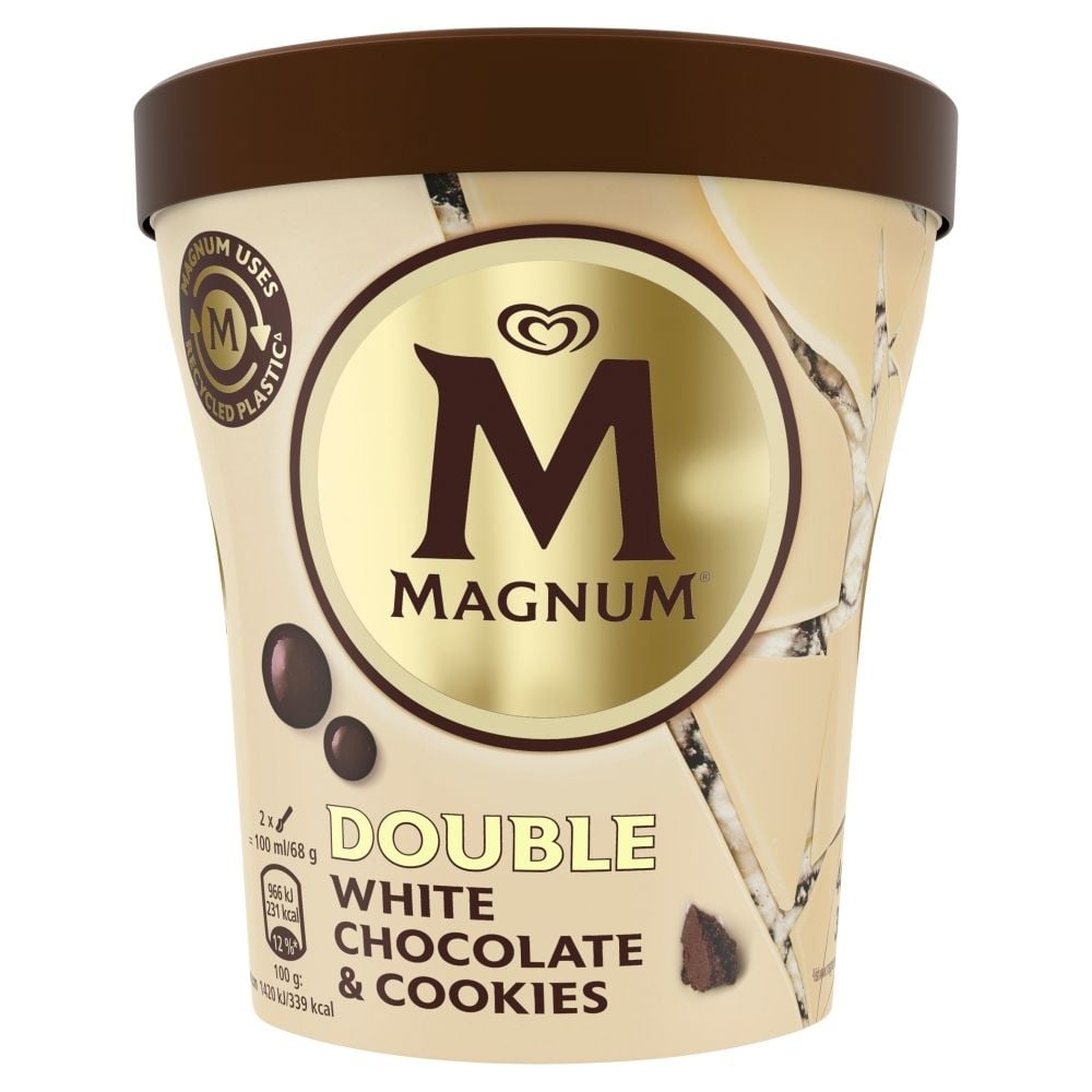 Magnum Double White Chocolate Cookies Lody 440 ml Zakupy online z dostawą do domu Carrefour pl