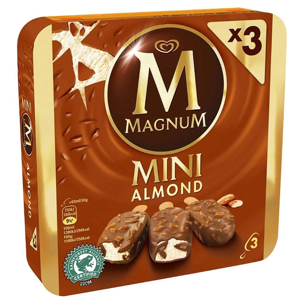 Magnum Mini Almond Lody 180 ml (3 sztuki)