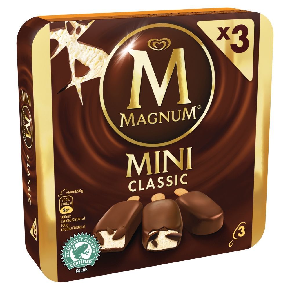 Magnum Mini Classic Lody 180 ml (3 sztuki) Zakupy online z dostawą do