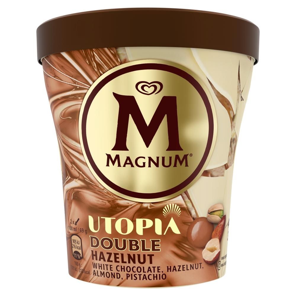 Magnum Utopia Double Hazelnut with Chocolate Hazelnut Almond Pistachio Lody 440 ml