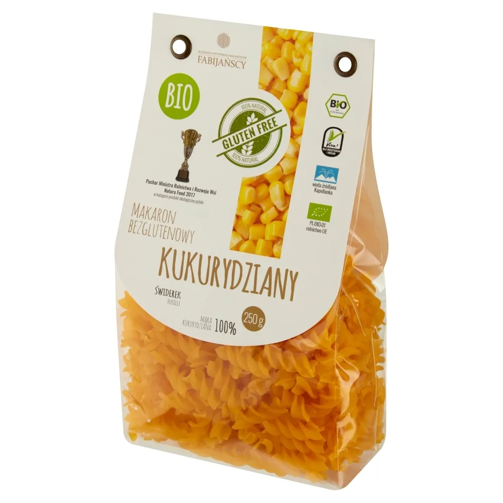 Makaron bezglutenowy kukurydziany świderek 250 g