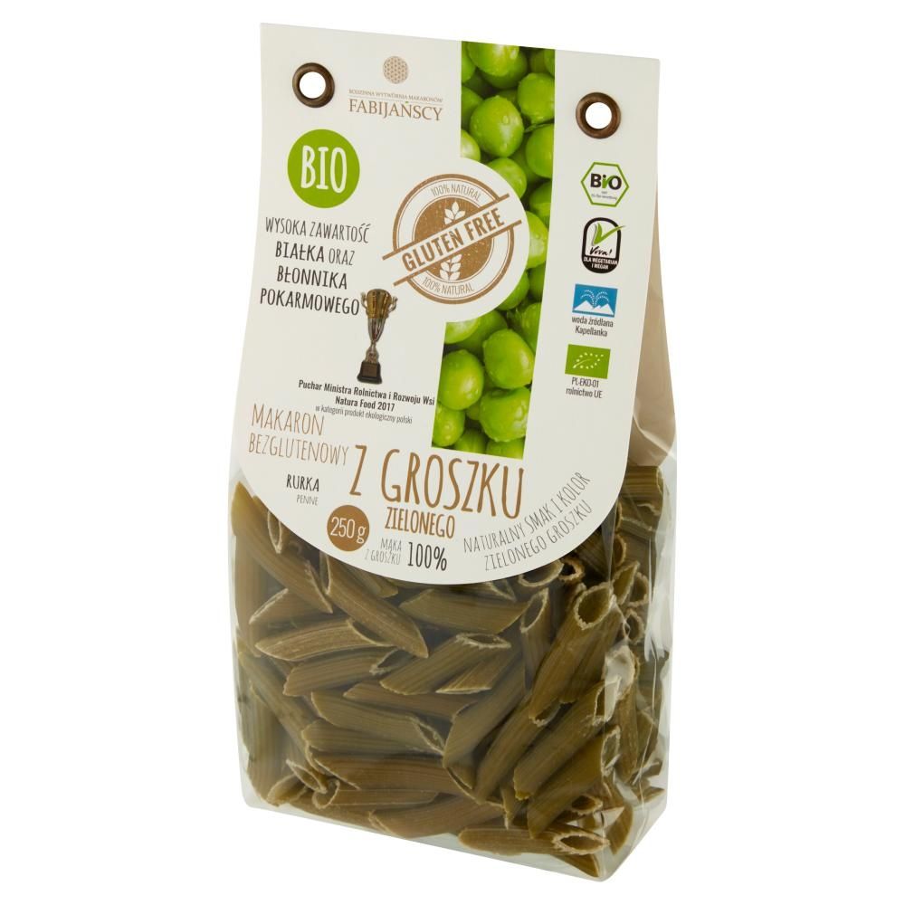 Makaron bezglutenowy z groszku zielonego rurka 250 g