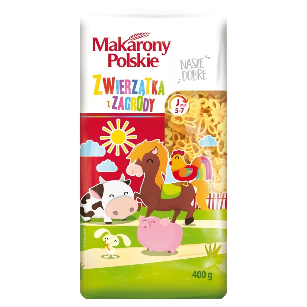 Makarony Polskie Makaron zwierzątka z zagrody 400 g