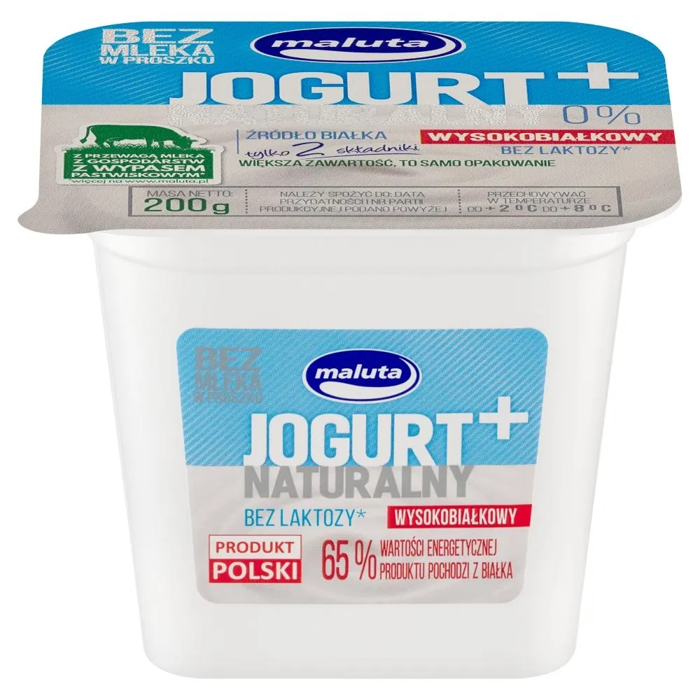 Maluta Jogurt naturalny wysokobiałkowy 0 % 200 g