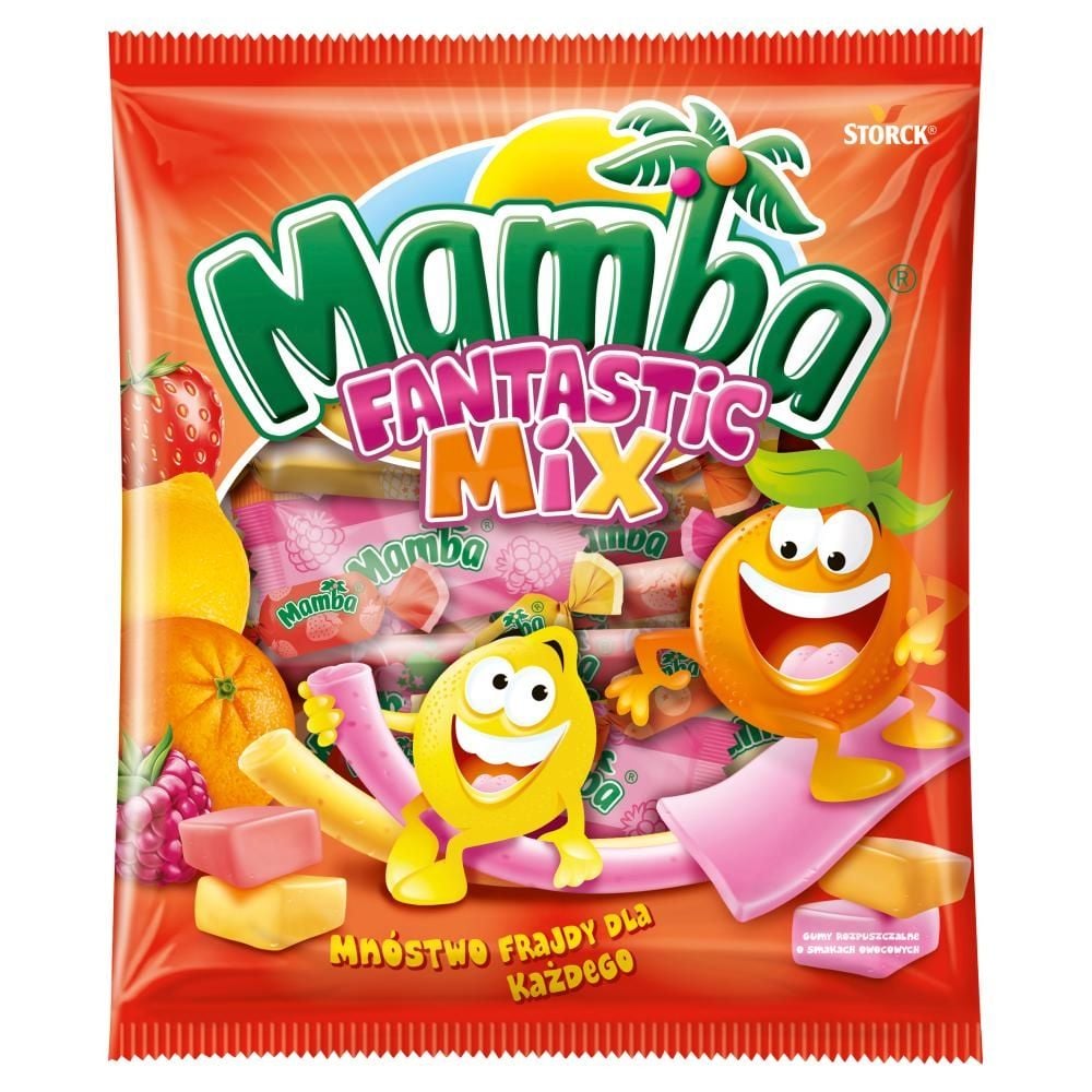 Mamba Fantastic Mix Gumy rozpuszczalne o smakach owocowych 140 g