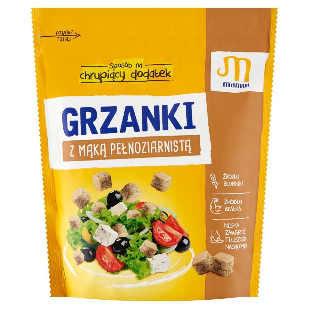 Mamut Grzanki z mąką pełnoziarnistą 150 g