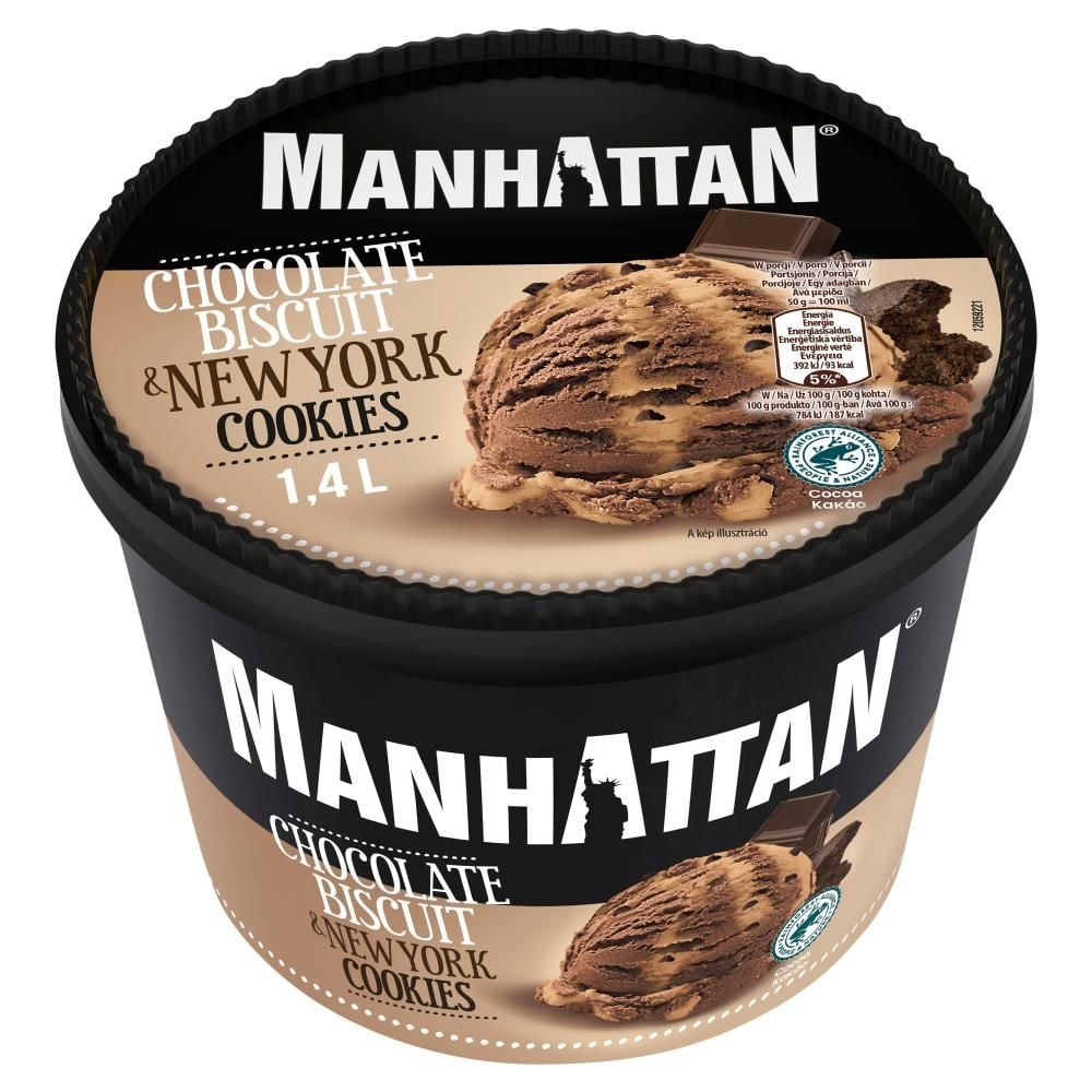 Manhattan Lody czekoladowe i lody o smaku ciasteczkowym z Nowego Jorku 1400 ml