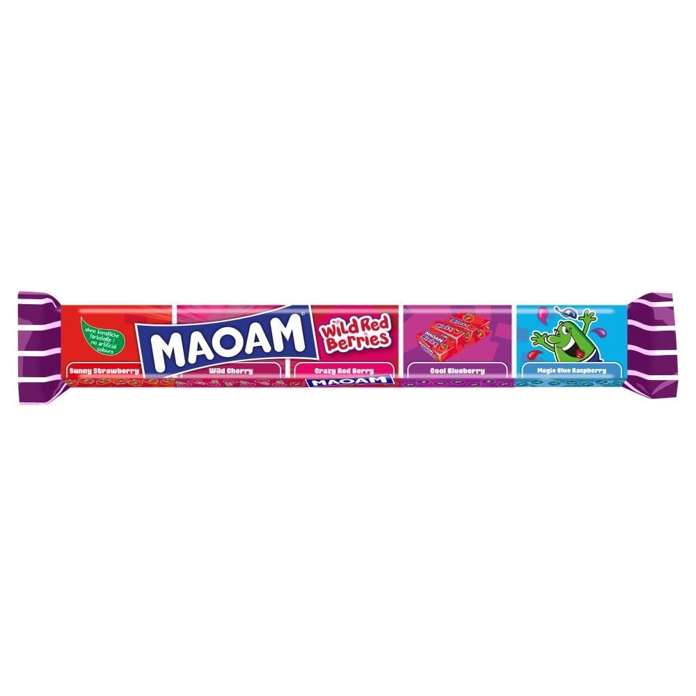 Maoam Wild Red Berries Gumy rozpuszczalne o smaku owocowym 110 g (5 x 22 g)