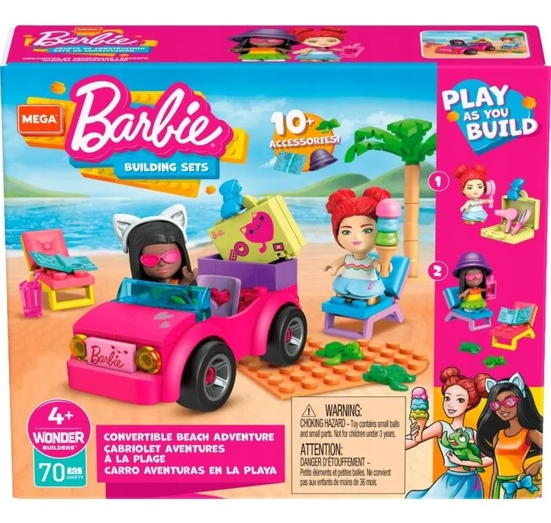 Mattel Barbie Mega Klocki plażowanie w Malibu