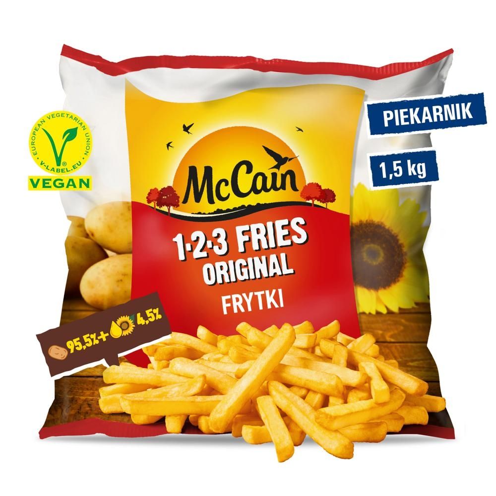 McCain 1.2.3 Fries Original Frytki 1,5 kg