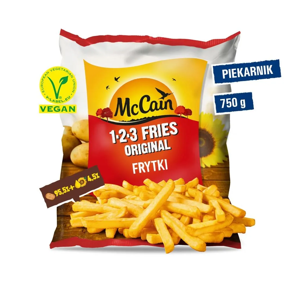 McCain 1.2.3 Fries Original Frytki 750 g